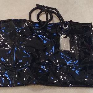 NWT black patten tote